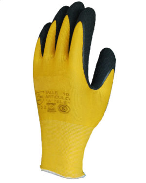 GUANTE TEJIDO NYLON G10 RECUBIERTO CON LATEX RUGOSO