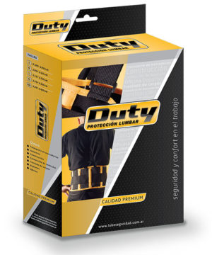 FAJA LUMBAR DUTY PREMIUM 6 BALLENAS Y ANTIDESLIZANTE