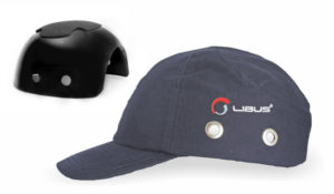 GORRA DE SEGURIDAD TEXTIL AZUL CON CASQUETE PLÁSTICO LIBUS
