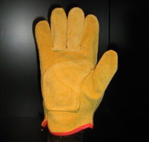 GUANTE DESCARNE 1/2 MEDIO PASEO AMARILLO PREMIUM CON REFUERZO IRAM