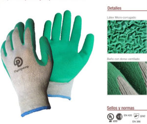 GUANTE TEJIDO ALGODÓN G7 RECUBIERTO CON LATEX RUGOSO TEXTEN