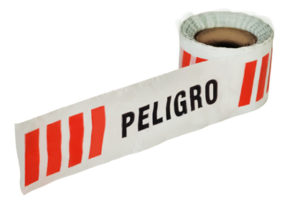 CINTA DEMARCATORIA DE POLIETILENO PELIGRO
