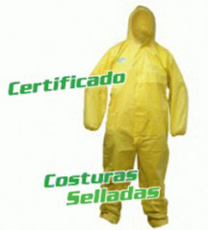 MAMELUCO DE PROTECCION QUIMICA DESCARTABLE AMARILLO